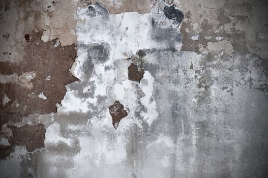 Grunge Background - Closeup of Aged Destroyed Wall