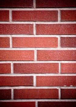 Red brick wall texture.