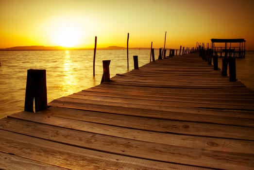 Sunset in Carrasqueira Portugal.