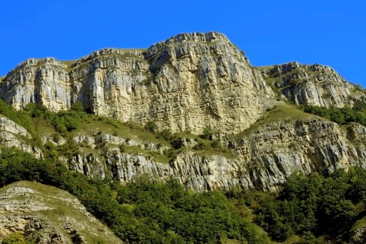 Caucasus mountains summertime. The Adyl-Su canyon travel