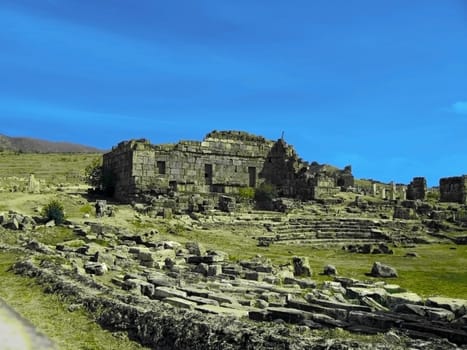 Ancient amphitheatre  in Hierapolis, Turkey