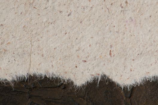 Recycled paper texture closeup background.