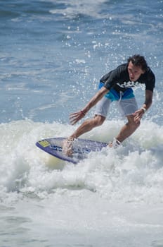 ESPINHO, PORTUGAL - JULY 08: Participant in the Exile Skim Norte Open 2012 on july 08, 2012 in Espinho, Portugal.