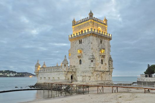 Torre de Belém (Belém tower) of Lisbon, Portugal
