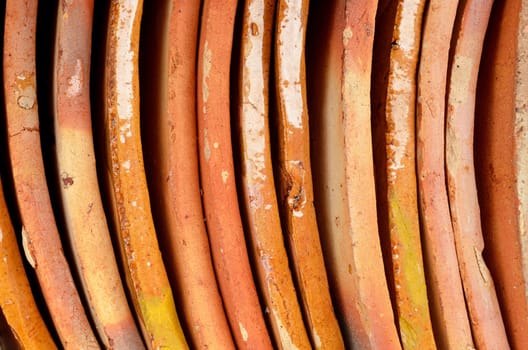 Orange Curved Tile Roof