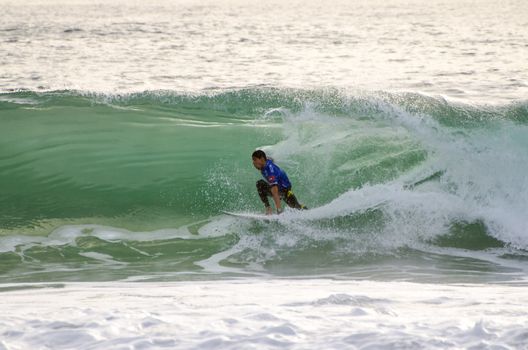 PENICHE, PORTUGAL - OCTOBER 13 : Heitor Alves (BRA) during the Rip Curl men's Pro Portugal, October 13, 2012 in Peniche, Portugal