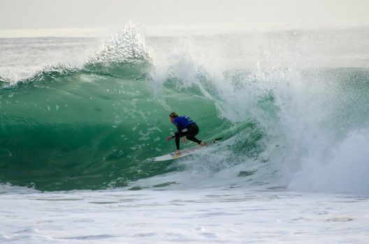 PENICHE, PORTUGAL - OCTOBER 13 : Bede Durbidge (AUS) during the Rip Curl men's Pro Portugal, October 13, 2012 in Peniche, Portugal
