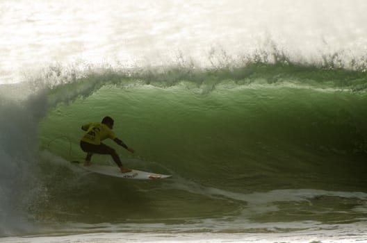 PENICHE, PORTUGAL - OCTOBER 14 : Travis Logie (ZAF) during the Rip Curl men's Pro Portugal, October 14, 2012 in Peniche, Portugal