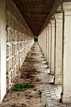 A view of a cemetery in Bogota, Colombia