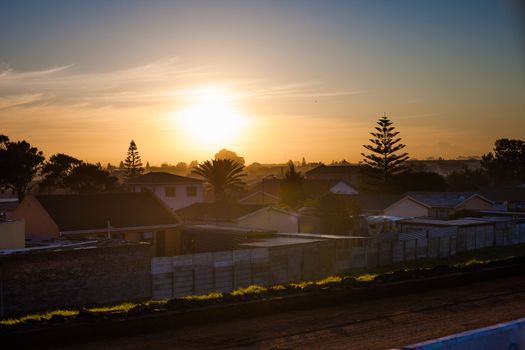 Houses in a poorer suburb of Cape Town