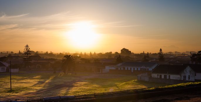 Houses in a poorer suburb of Cape Town