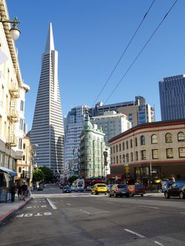 Transamerica bank building in San Francisco