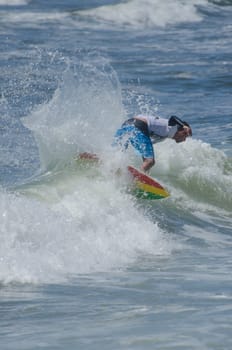 ESPINHO, PORTUGAL - JULY 08: Participant in the Exile Skim Norte Open 2012 on july 08, 2012 in Espinho, Portugal.