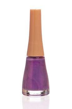 Nail polish bottle isolated on white background