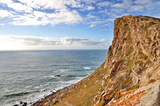 Rock cliffs by the sea (Portugal)