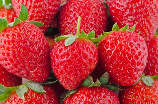 Fresh ripe strawberry - Food Frame Background.