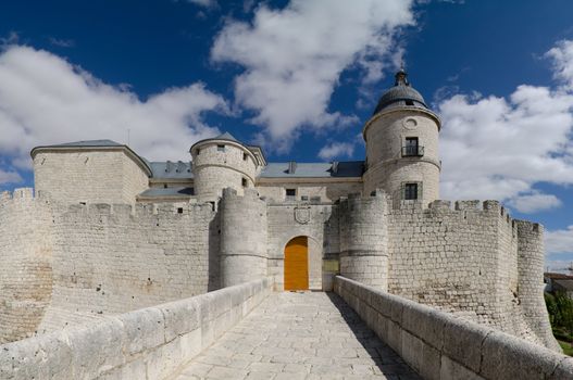 ancient castle simancas city next to Valladolid in spain.