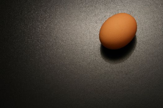 an egg in dramatic lighting.