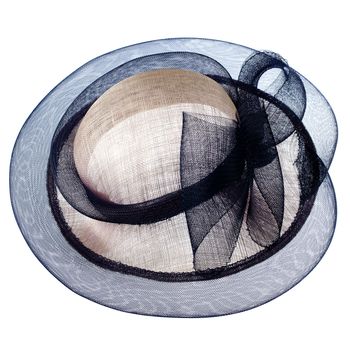 Vintage hat isolated on white background.