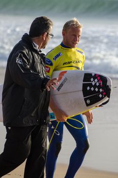 PENICHE, PORTUGAL - OCTOBER 14 : Adam Melling (AUS) during the Rip Curl men's Pro Portugal, October 14, 2012 in Peniche, Portugal
