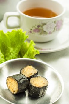 Chinese Dim Sum with tea