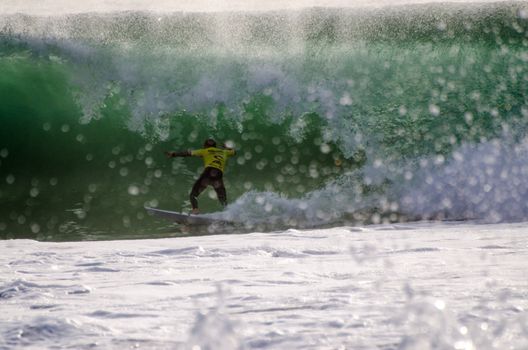 PENICHE, PORTUGAL - OCTOBER 13 : Roani Monteiro (BRA) during the Rip Curl men's Pro Portugal, October 13, 2012 in Peniche, Portugal