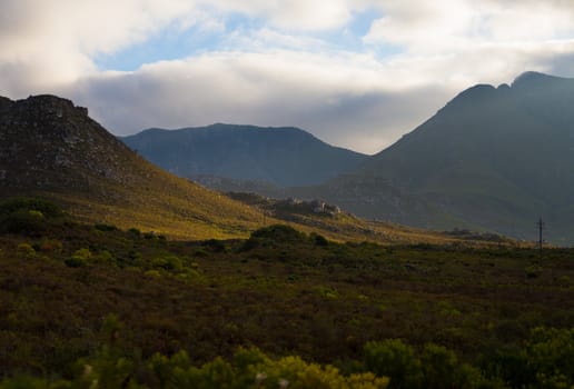 Mountain landscape near Cape Town, South Africa