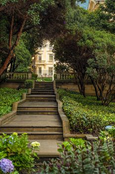 Garden of the presidential palace in Bogota, Colombia