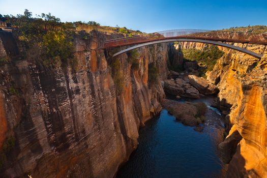 Bourke's Luck Potholes bridge, Mpumalanga, South Africa