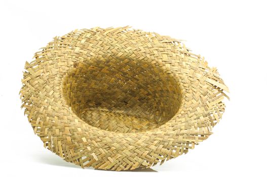 straw hat isolated on a white background