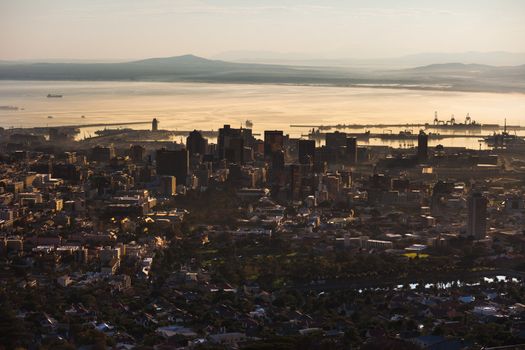 Cape Town seen from a high angle view