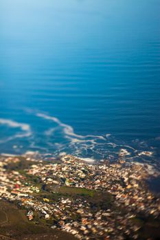 Camps Bay, Cape Town seen from a high angle