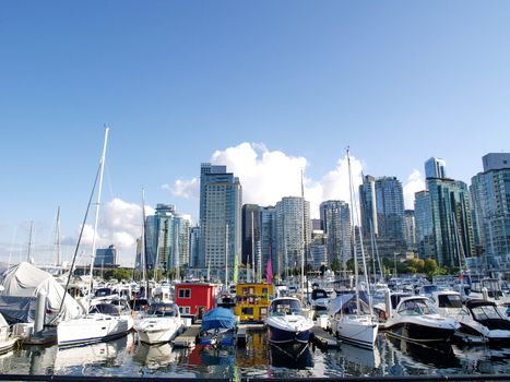 Harbour of Vancouver city, British Columbia, Canada