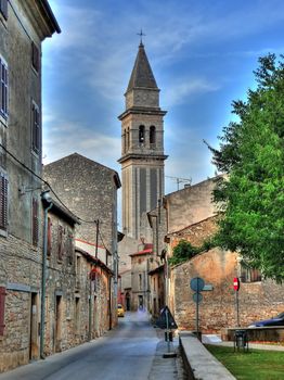 Vodnjan - hihgest bell tower in Istria, Croatia