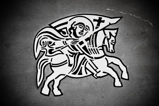 Knight on the horse - Zadar city seal street symbol