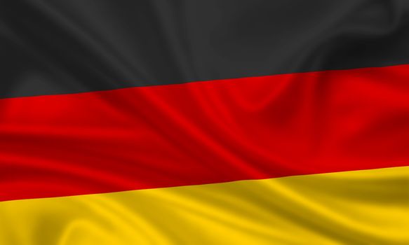 waving flag of germany