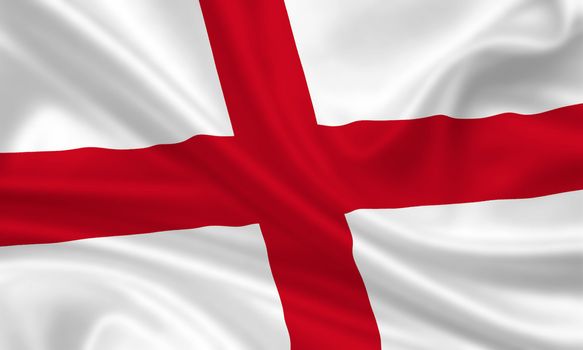 waving flag of england