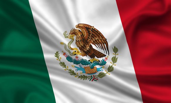 waving flag of mexico