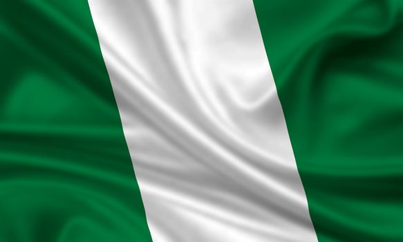 waving flag of nigeria