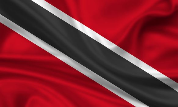 waving flag of trinidad and tobago