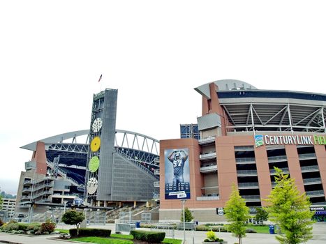 SEATTLE - OCTOBER 06: Century Link Field stadium. Home of Seattle Seahawks and Seattle Sounders on October 06, 2011 in Seattle, Washington.