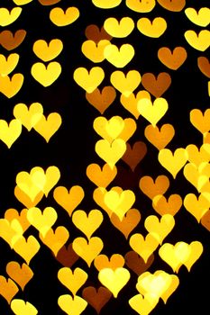 bokeh hearts background abstract macro