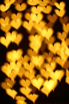 bokeh hearts background abstract macro