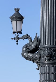 Old decorative street lamps.