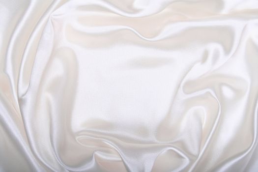 Smooth elegant white silk