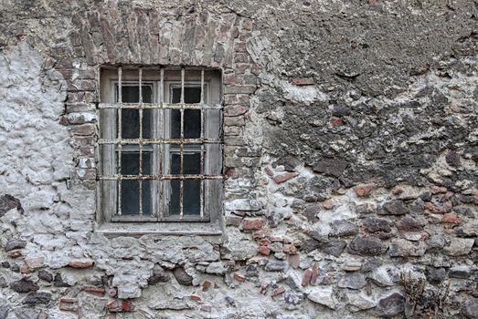 dilapidated houses abandoned window wall