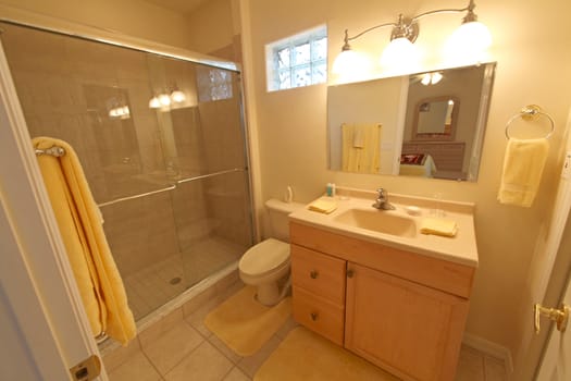 A Bathroom, Interior Shot in a Home