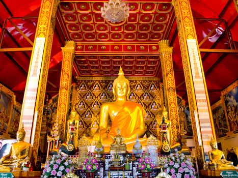 Buddha image in Traditional Thai style which is in Wat Suantan (Nan-Thailand)