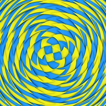 Blue and yellow scale texture