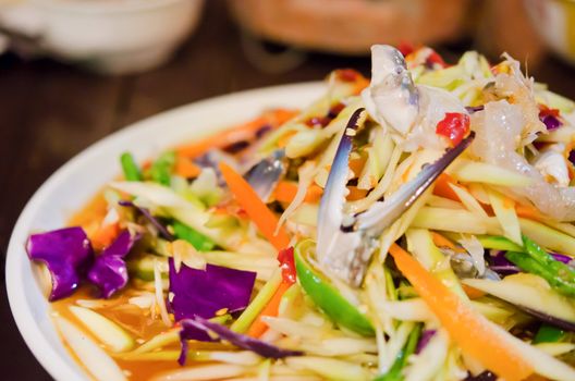 mix seafood , spicy  salad  , Thai food